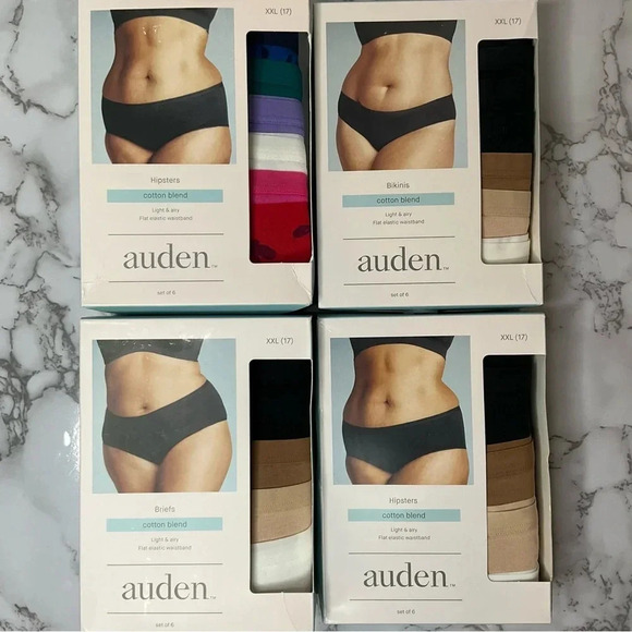 Auden Panties Cotton Blend Set of 6 Size XXL - Picture 1 of 9